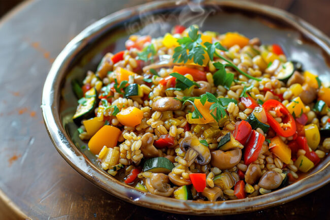 Graupen Gemüsepfanne